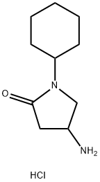 2-Pyrrolidinone, 4-amino-1-cyclohexyl-, hydrochloride (1:1)