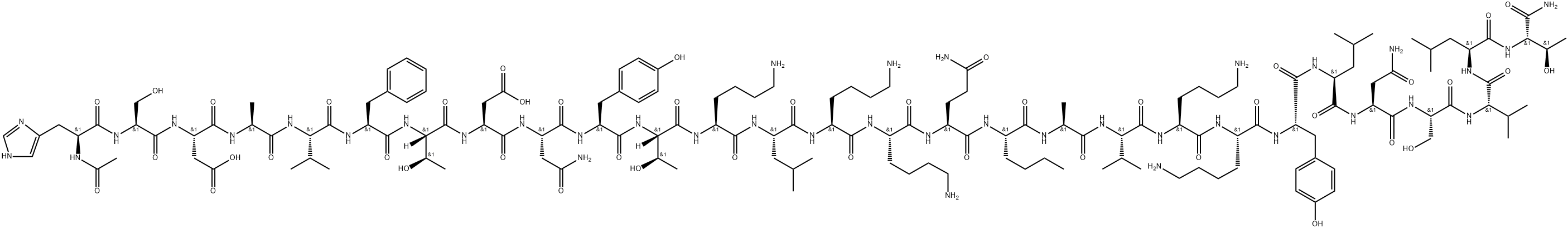 vasoactive intestinal peptide, Ac-(Lys(12,14)-Nle(17)-Val(26)-Thr(28))- Structural