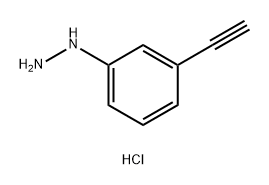Hydrazine, (3-ethynylphenyl)-, hydrochloride (1:1) Structural