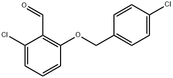 Benzaldehyde, 2-chloro-6-[(4-chlorophenyl)methoxy]- Structural