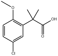 Benzeneacetic acid, 5-chloro-2-methoxy-α,α-dimethyl- Structural