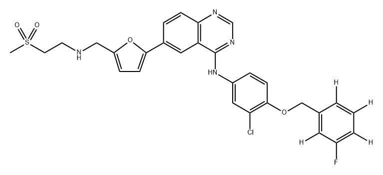 Lapatinib-d4 (5-Fluorophenyl-d4) Structural