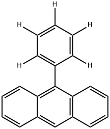 Anthracene, 9-(phenyl-2,3,4,5,6-d5)- Structural