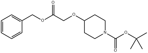 tert-butyl 4-(2-(benzyloxy)-2-oxoethoxy)piperidine-1-carboxylate Structural