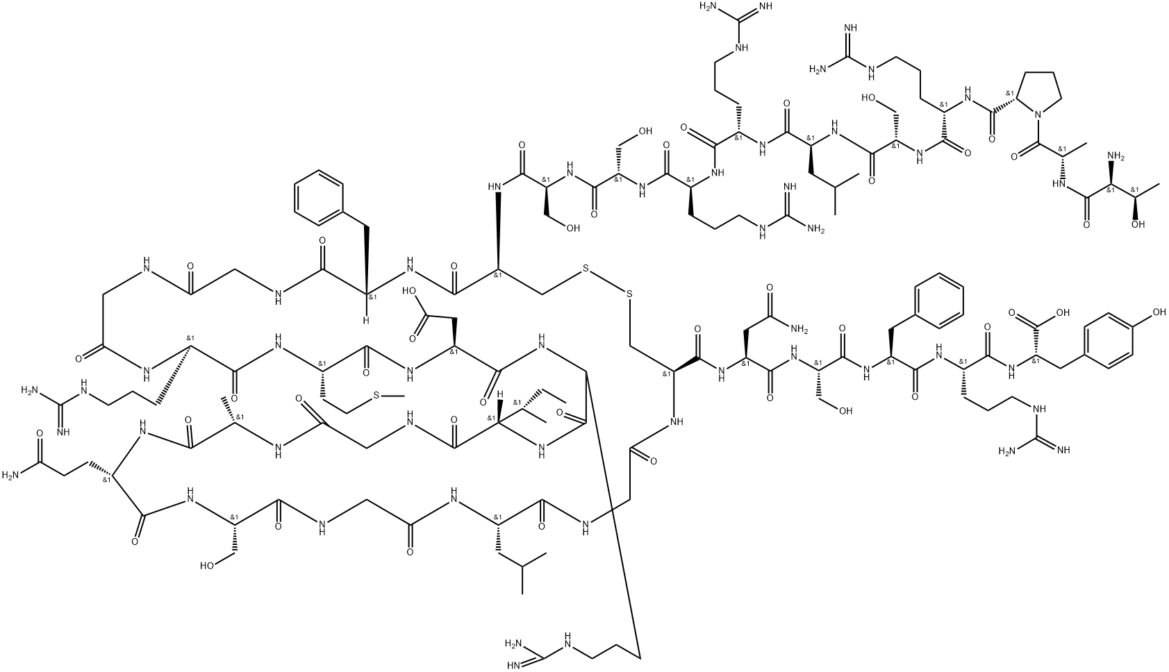 Urodilatin (human) Structural