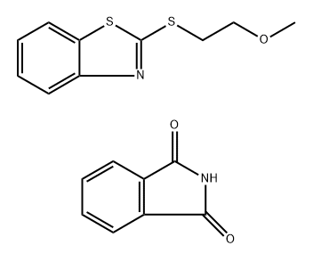 isoindole-1,3-dione 2-(2-methoxyethylsulfanyl)-1,3-benzothiazole Structural