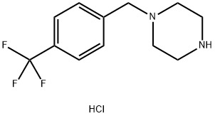 1-[4-(TRIFLUOROMETHYL)BENZYL]PIPERAZINE DIHYDROCHLORIDE Structural