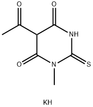 potassium 5-acetyl-3-methyl-6-oxo-2-sulfanylidenepyrimidin-4-olate Structural