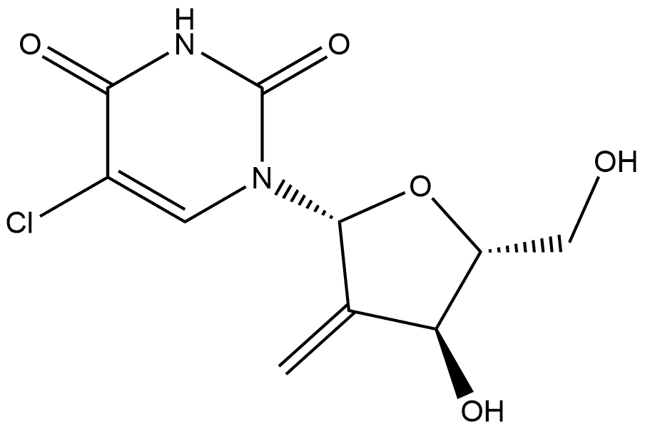 Uridine, 5-chloro-2'-deoxy-2'-methylene- (9CI) Structural