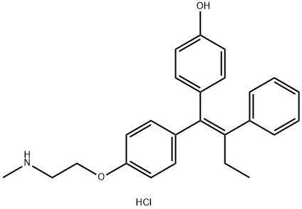 Endoxifen (E-isomer hydrochloride) Structural