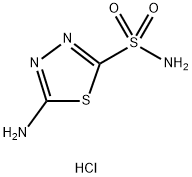 5-Amino-1,3,4-thiadiazole-2-sulfonamide Hydrochloride Salt Structural