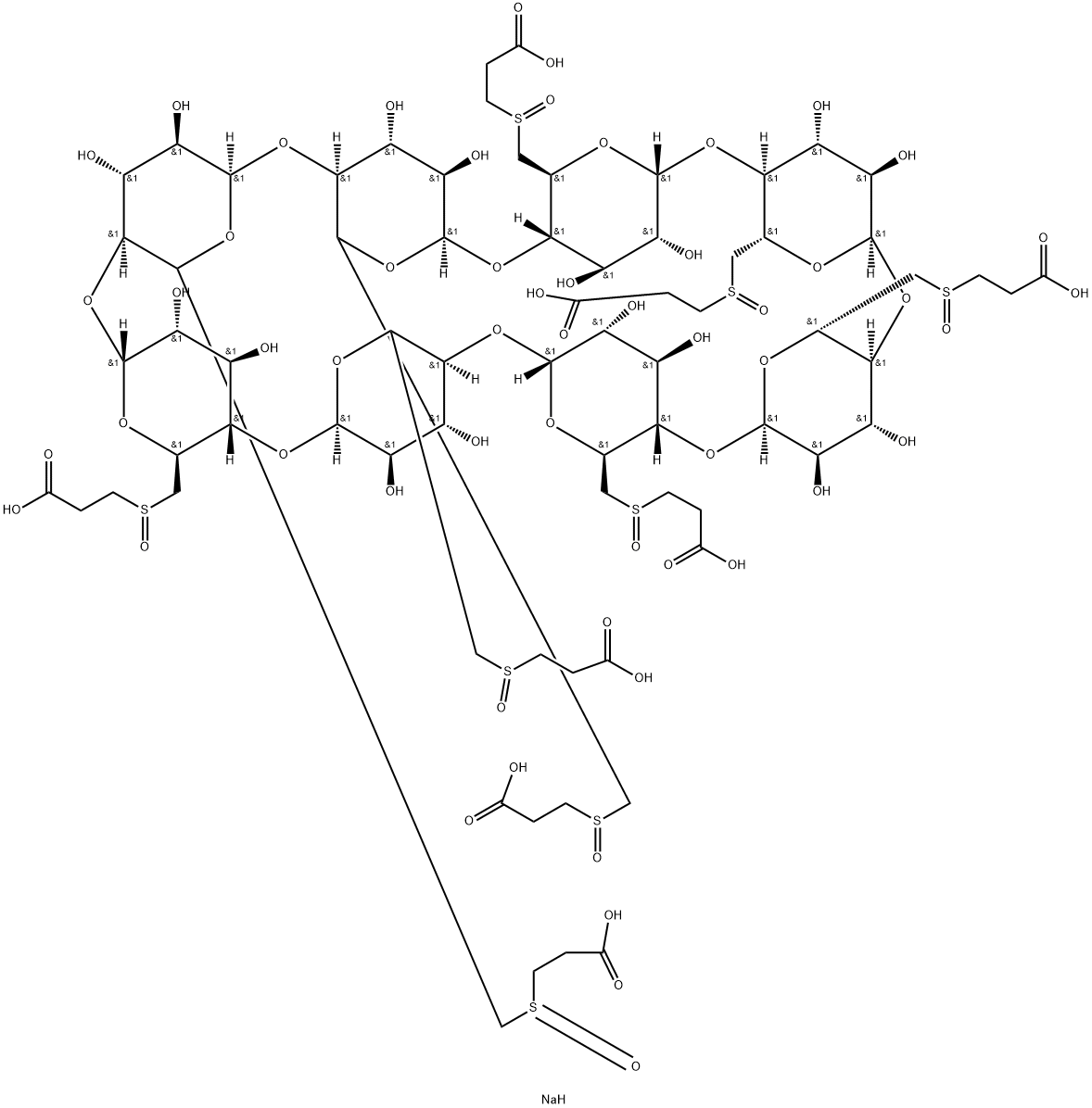 Sugammadex Impurity 12 Octa-Sodium Salt Structural