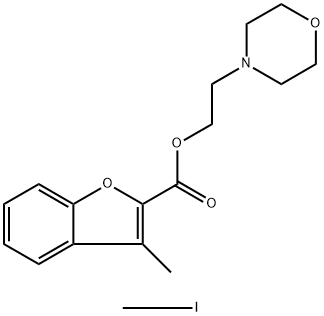 iodomethane 2-morpholin-4-ylethyl 3-methyl-1-benzofuran-2-carboxylate Structural