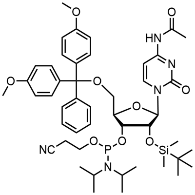 Ac-rC Phosphoramidite Structural