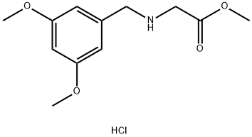 Methyl 2-{[(3,5-Dimethoxyphenyl)methyl]amino}acetate Hydrochloride Structural