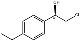 Benzenemethanol, α-(chloromethyl)-4-ethyl-, (αR)- Structural
