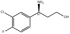 Benzenepropanol, γ-amino-3-chloro-4-fluoro-, (γS)- Structural