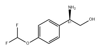 Benzeneethanol, β-amino-4-(difluoromethoxy)-, (βR)- Structural
