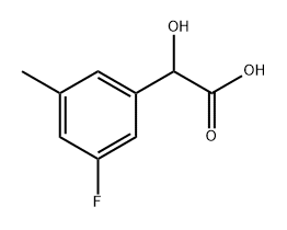 Benzeneacetic acid, 3-fluoro-α-hydroxy-5-methyl- Structural