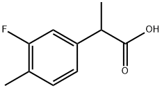 Benzeneacetic acid, 3-fluoro-α,4-dimethyl- Structural