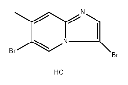 Imidazo[1,2-a]pyridine, 3,6-dibromo-7-methyl-, hydrochloride (1:1) Structural