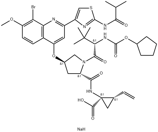 Faldaprevir sodium (JAN/USAN) Structural