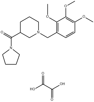 oxalic acid pyrrolidin-1-yl-[1-[(2,3,4-trimethoxyphenyl)methyl]piperidin-3-yl]methanone Structural