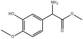 Benzeneacetic acid, α-amino-3-hydroxy-4-methoxy-, methyl ester Structural