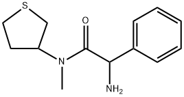Benzeneacetamide, α-amino-N-methyl-N-(tetrahydro-3-thienyl)- Structural