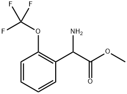 Benzeneacetic acid, α-amino-2-(trifluoromethoxy)-, methyl ester Structural