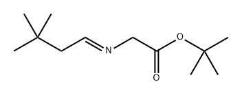Glycine, N-(3,3-diMethylbutylidene)-, 1,1-diMethylethyl ester, [N(E)]- Structural