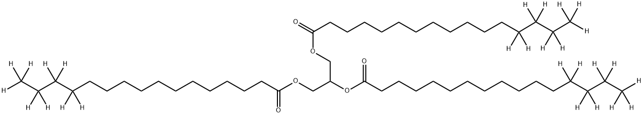 Glyceryl Tri(hexadecanoate-13,13,14,14,15,15,16,16,16-d9) Structural