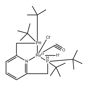 Ruthenium, [2,6-bis[[bis(1,1-dimethylethyl)phosphino-κP]methyl]pyridine-κN]carbonylchlorohydro-, (OC-6-52)- Structural