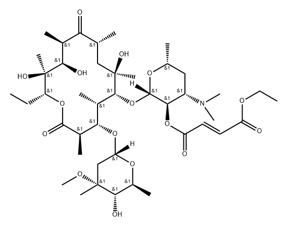 Erythromycin Ethyl Fumarate Structural