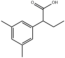 Benzeneacetic acid, α-ethyl-3,5-dimethyl- Structural