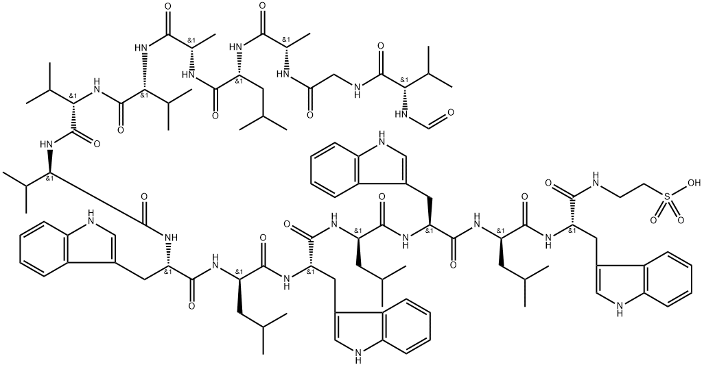 des(ethanolamine)taurine(16)-gramicidin A