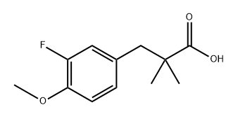 Benzenepropanoic acid, 3-fluoro-4-methoxy-α,α-dimethyl- Structural