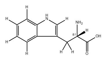 L-Tryptophan-α,β,β,2,4,5,6,7-d8 Structural