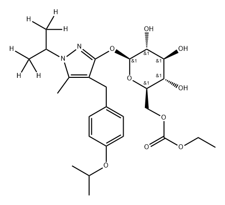 Remogliflozin Etabonate-D6 Structural