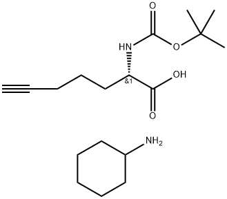 Boc-L-bishomopropargylglycine CHA salt Structural