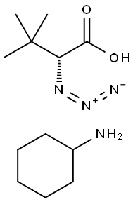 D-azido-tert-leucine CHA salt Structural