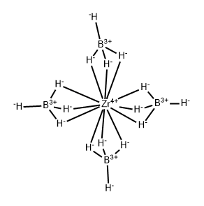 Zirconium, tetrakis[tetrahydroborato(1-)-κH,κH',κH'']- Structural