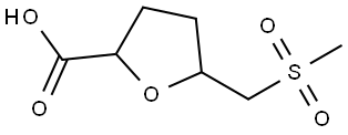 5-((Methylsulfonyl)methyl)tetrahydrofuran-2-carboxylic acid Structural