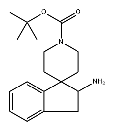 tert-butyl 2-amino-2,3-dihydrospiro[indene-1,4'-piperidine]-1'-carboxylate Structural