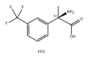 Benzeneacetic acid, α-amino-α-methyl-3-(trifluoromethyl)-, hydrochloride (1:1), (αR)- Structural