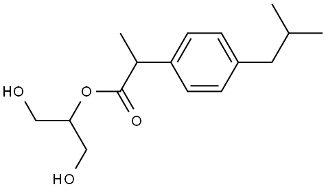Ibuprofen Related CoMpound (1,3-Dihydroxyprop-2-yl 2-(4-Isobutylphenyl)Propanonate) Structural