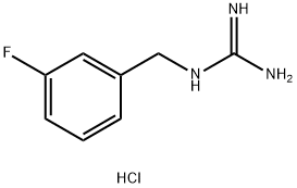 Guanidine, N-[(3-fluorophenyl)methyl]-, hydrochloride (1:1) Structural