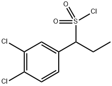 Benzenemethanesulfonyl chloride, 3,4-dichloro-α-ethyl- Structural