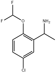 Benzenemethanamine, 5-chloro-2-(difluoromethoxy)-α-methyl- Structural