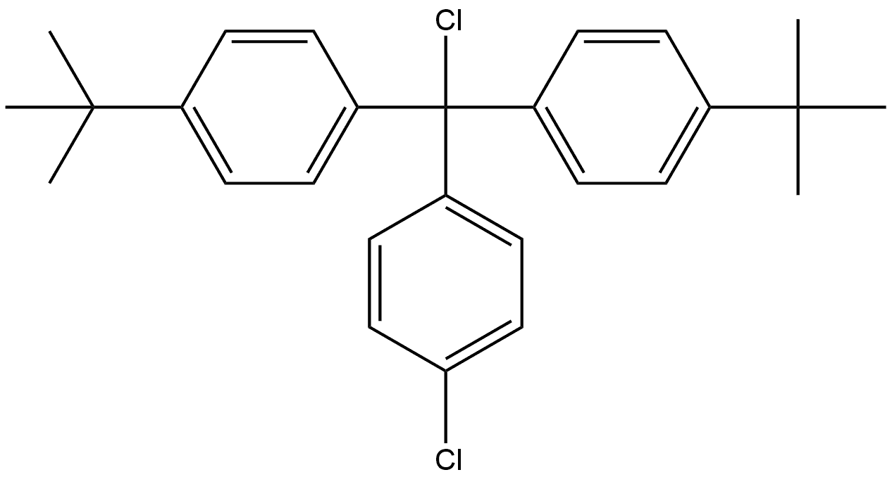 Benzene, 1,1'-[chloro(4-chlorophenyl)methylene]bis[4-(1,1-dimethylethyl)- (9CI) Structural